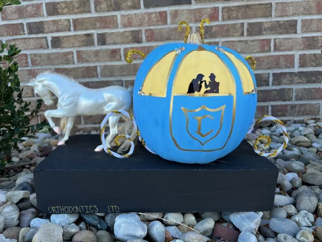 Decorated pumpkin